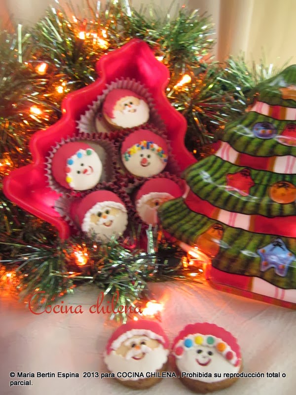 GALLETAS MIEL  DECORADAS NAVIDAD