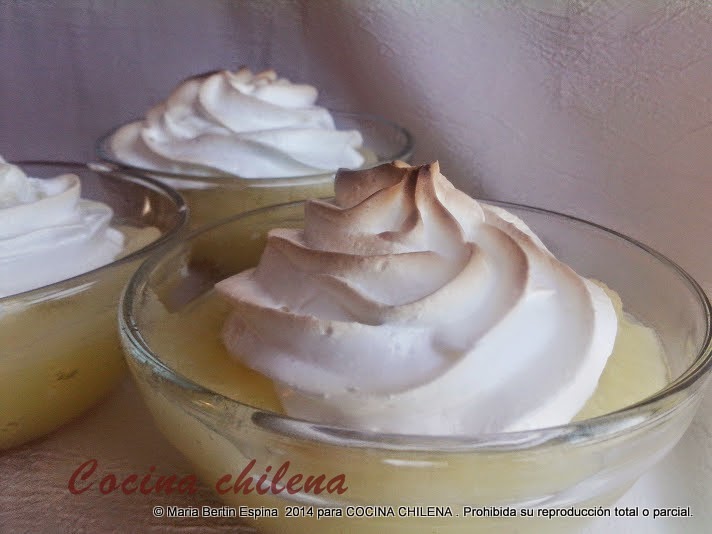 POSTRE MANZANAS CON MERENGUE