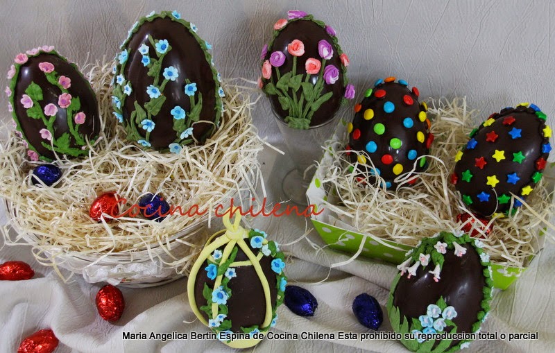 HUEVOS DE  PASCUA DE CHOCOLATE