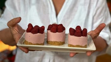 CHEESECAKE FRIÓ DE FRAMBUESAS